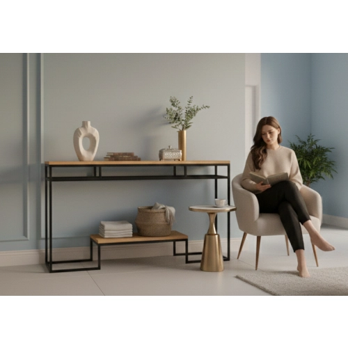 KONSOLA  DREWNO LITE DĄB OLCHA SKD-317